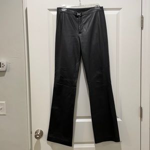 Black Leather Ralph Lauren Pants